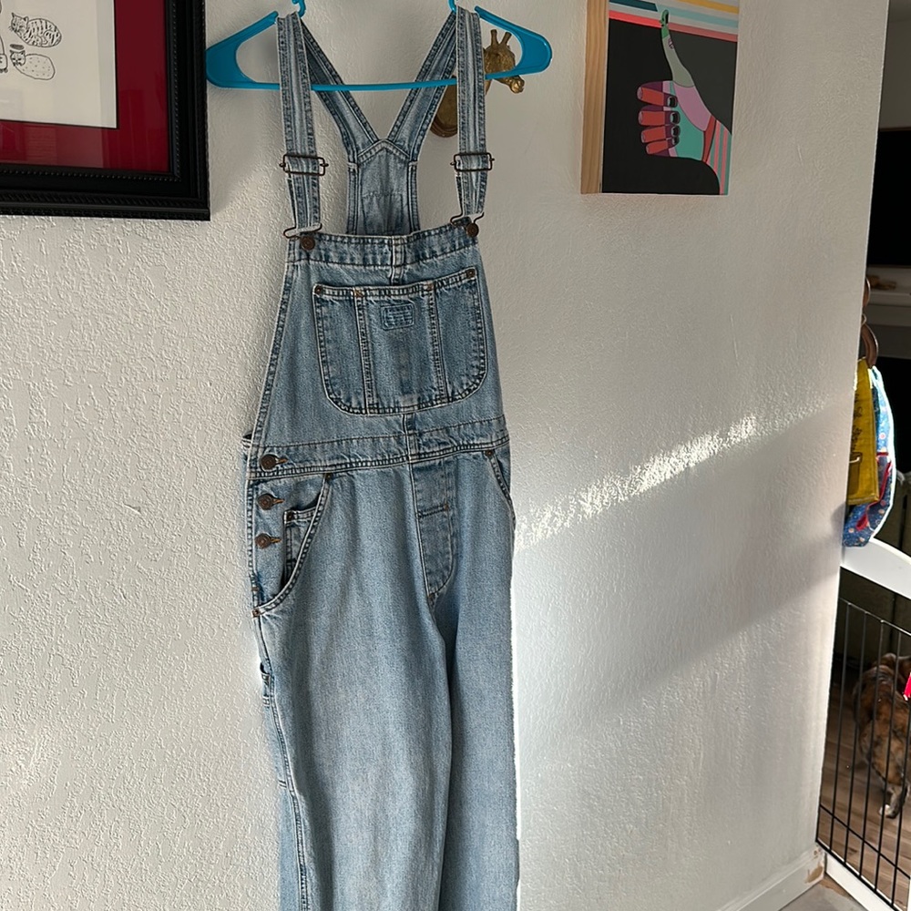 Vintage Levi Strauss denim cutoff overalls